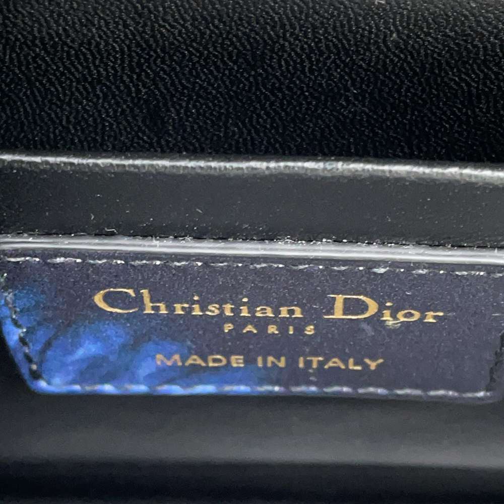 Dior Montaigne Shoulder Bag Blue/Navy Leather