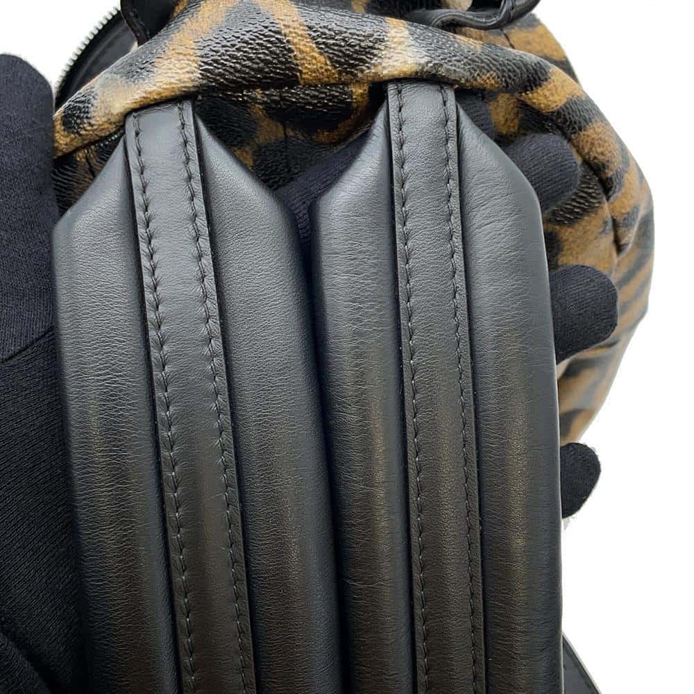 LOUIS VUITTON Palm Springs Backpack Noir/Brown M52020 Animal print Size PM