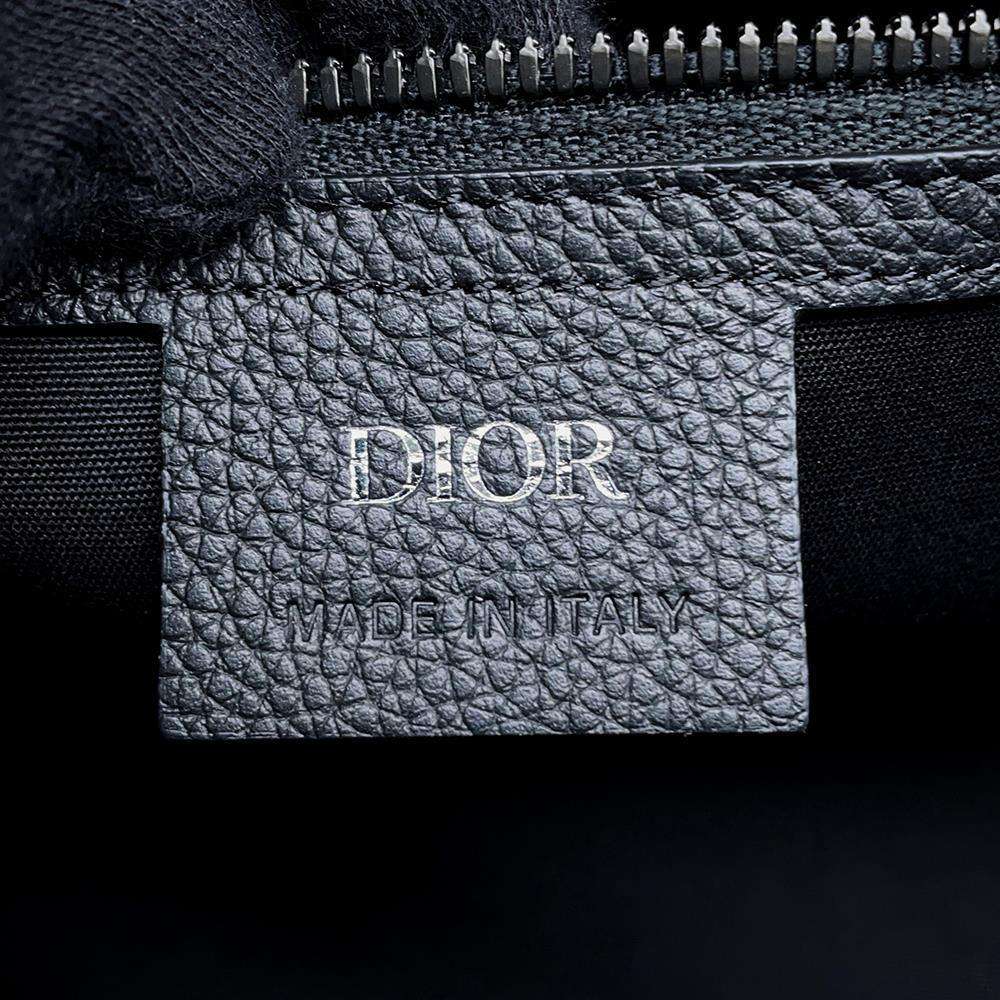 Dior Oblique Weekender 2WAY Shoulder Bag Black 1ESPO322YXL_H03E Canvas Leather Size 25