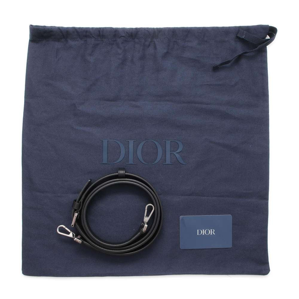 Dior Oblique Weekender 2WAY Shoulder Bag Black 1ESPO322YXL_H03E Canvas Leather Size 25