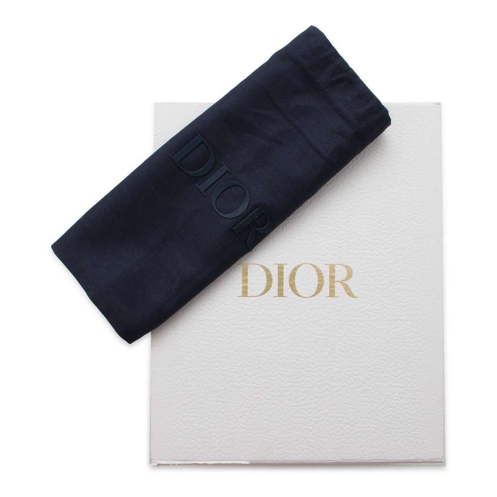 Dior Oblique Saddle Shoulder Bag Tears Collection Navy 2ADCA435DDO CottonDenim Leather