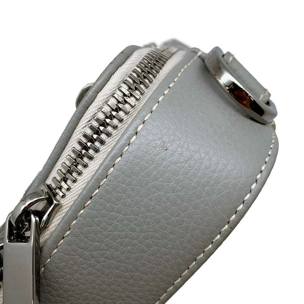 Dior Safari Shoulder Bag Gray Leather