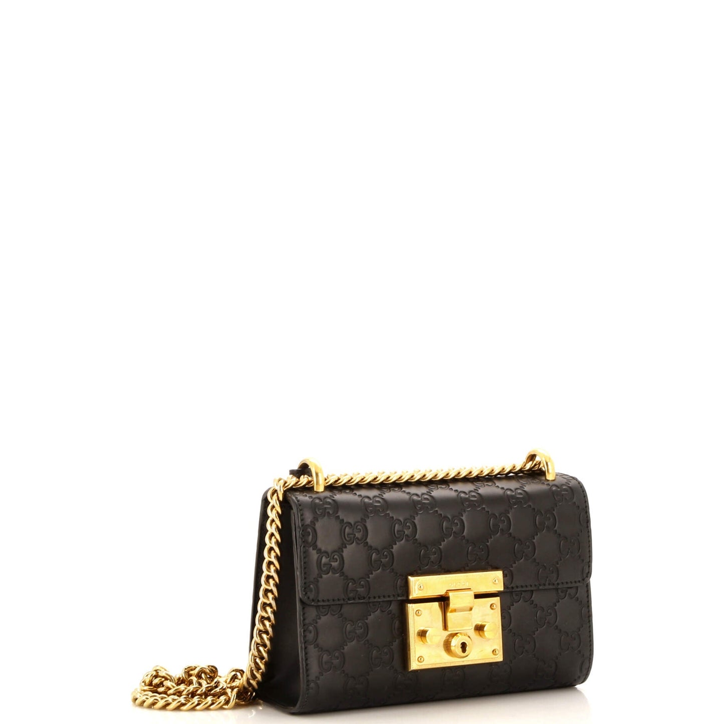 Padlock Shoulder Bag Guccissima Leather Small