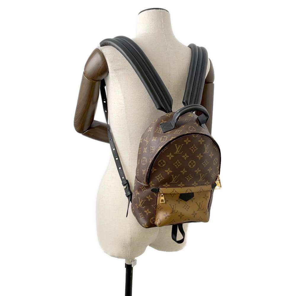 LOUIS VUITTON Palm Springs Backpack Noir M44870 Monogram Monogram Reverse Canvas Size PM