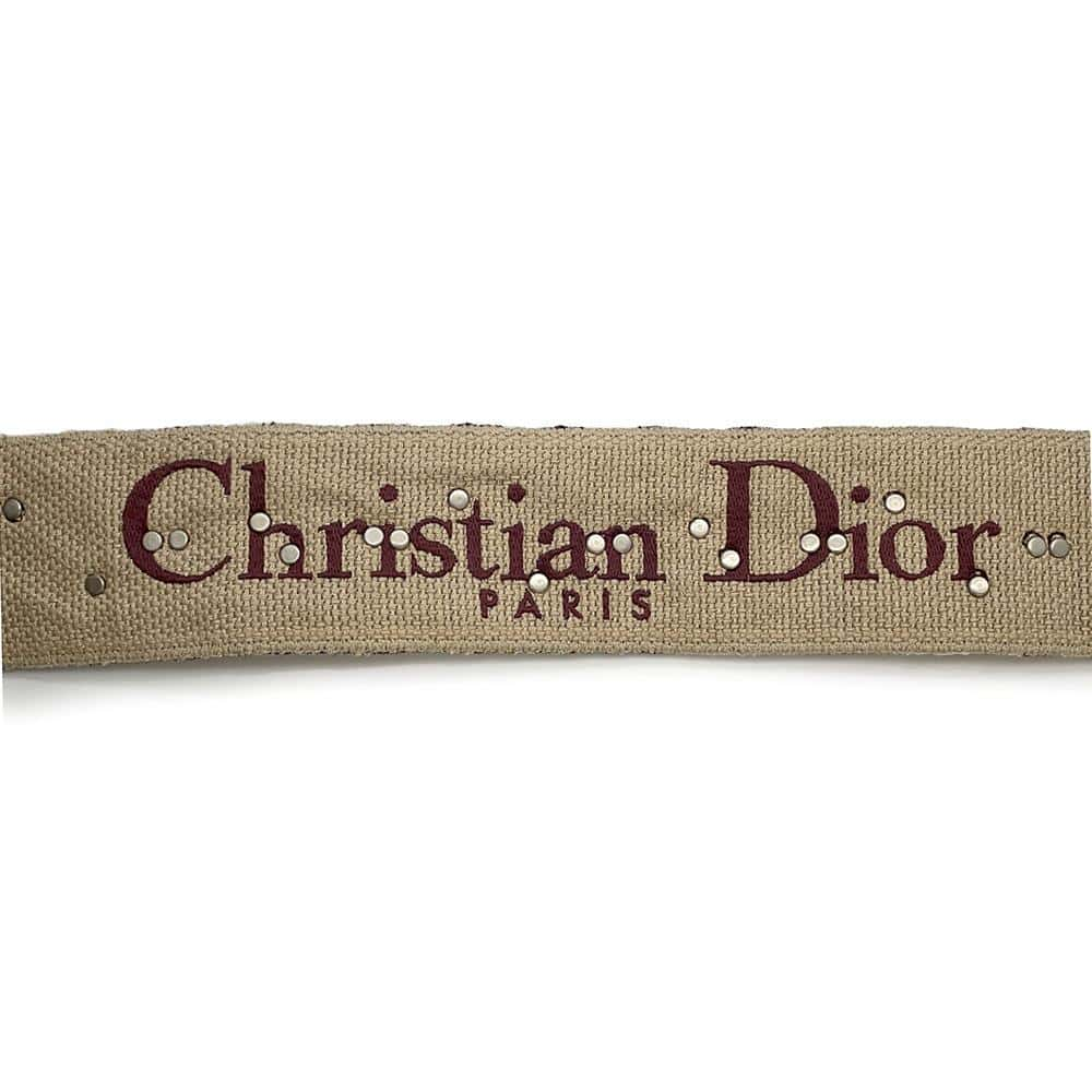 Dior Oblique Shoulder Strap Bordeaux Canvas Leather