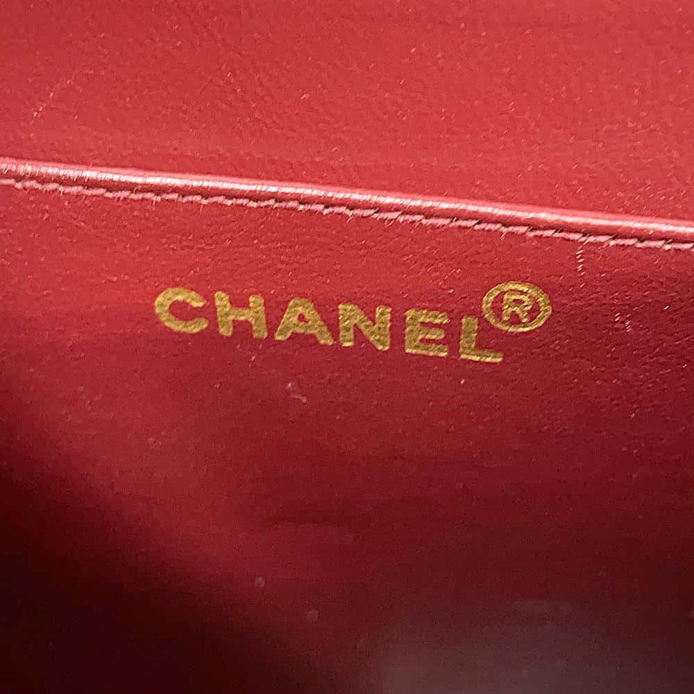 CHANEL Jumbo Matelasse CC Logo ChainShoulder Bag Black Lambskin Size 34