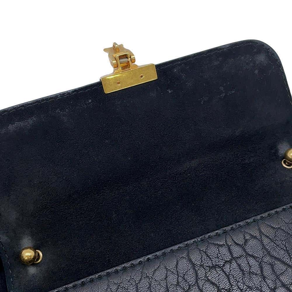 Dior Addict 2WAY ChainShoulder Bag Black Leather