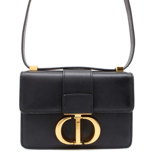 Dior 30Montaigne Shoulder Bag Black S2110UMOS Leather Size micro