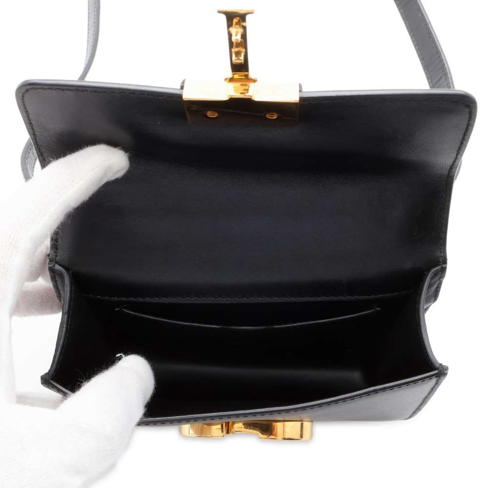 Dior 30Montaigne Shoulder Bag Black S2110UMOS Leather Size micro