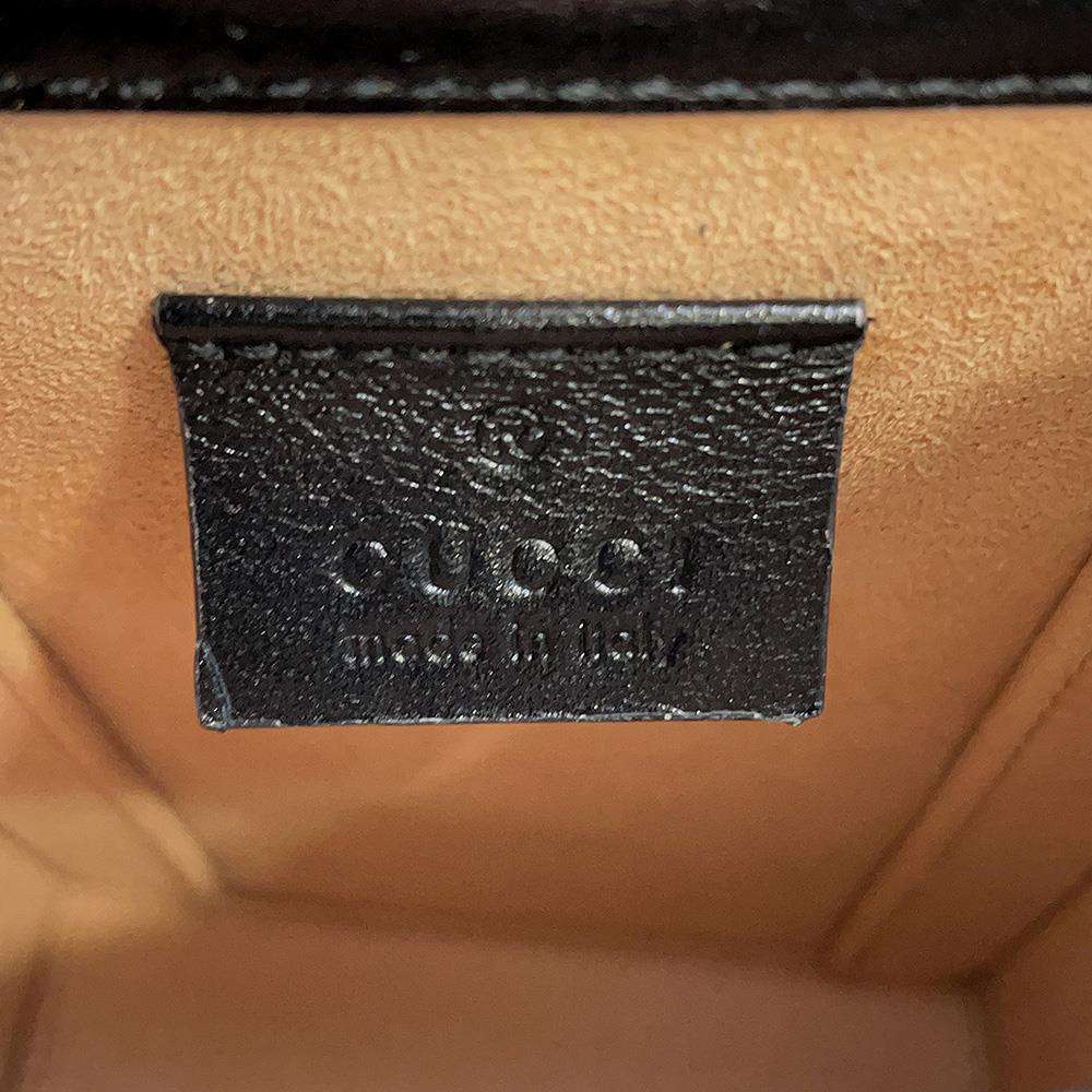 GUCCI Horsebit 1955 Mini Shoulder Bag Black 625615 Leather