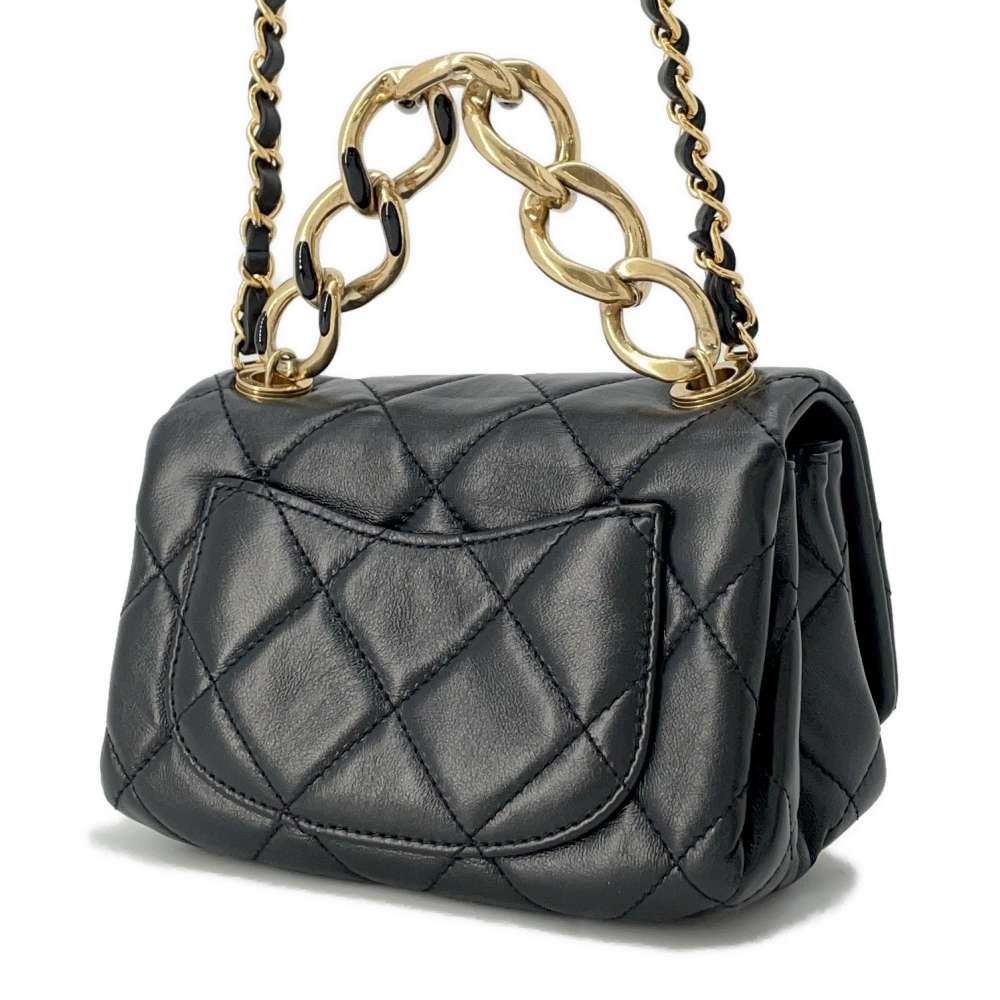 CHANEL Matelasse ChainShoulder Bag Black AS3365 Lambskin