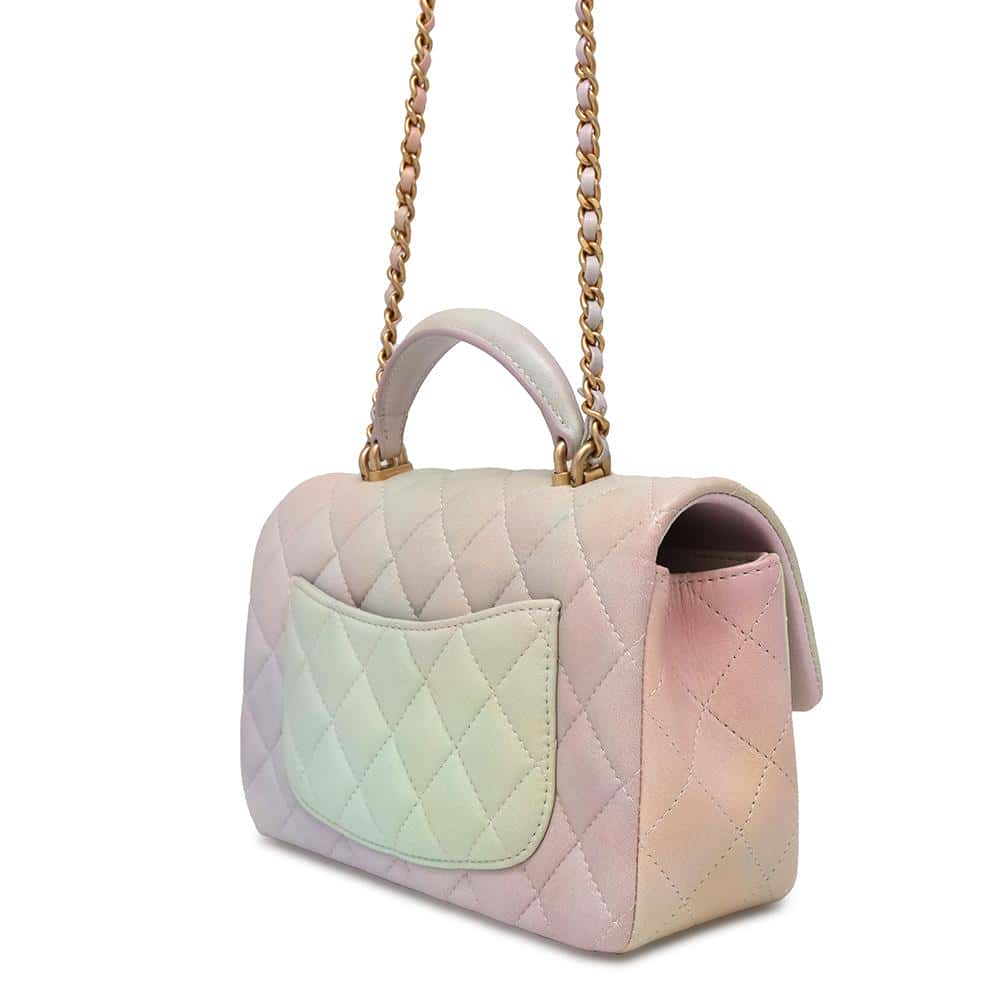 CHANEL Matelasse Gradation2awyChainShoulder Multicolor AS2431 Lambskin