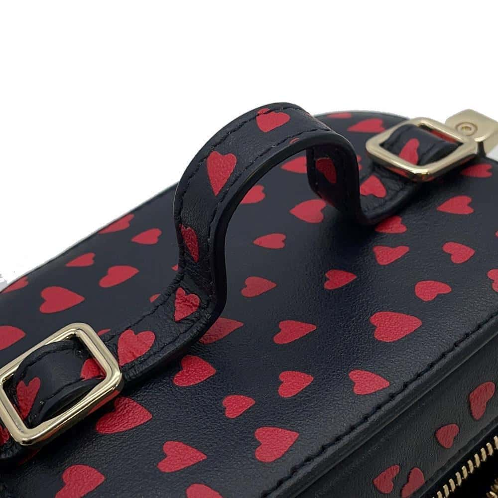 Dior Heart Shoulder Mini Vanity Navy/Red S09180SGA Leather