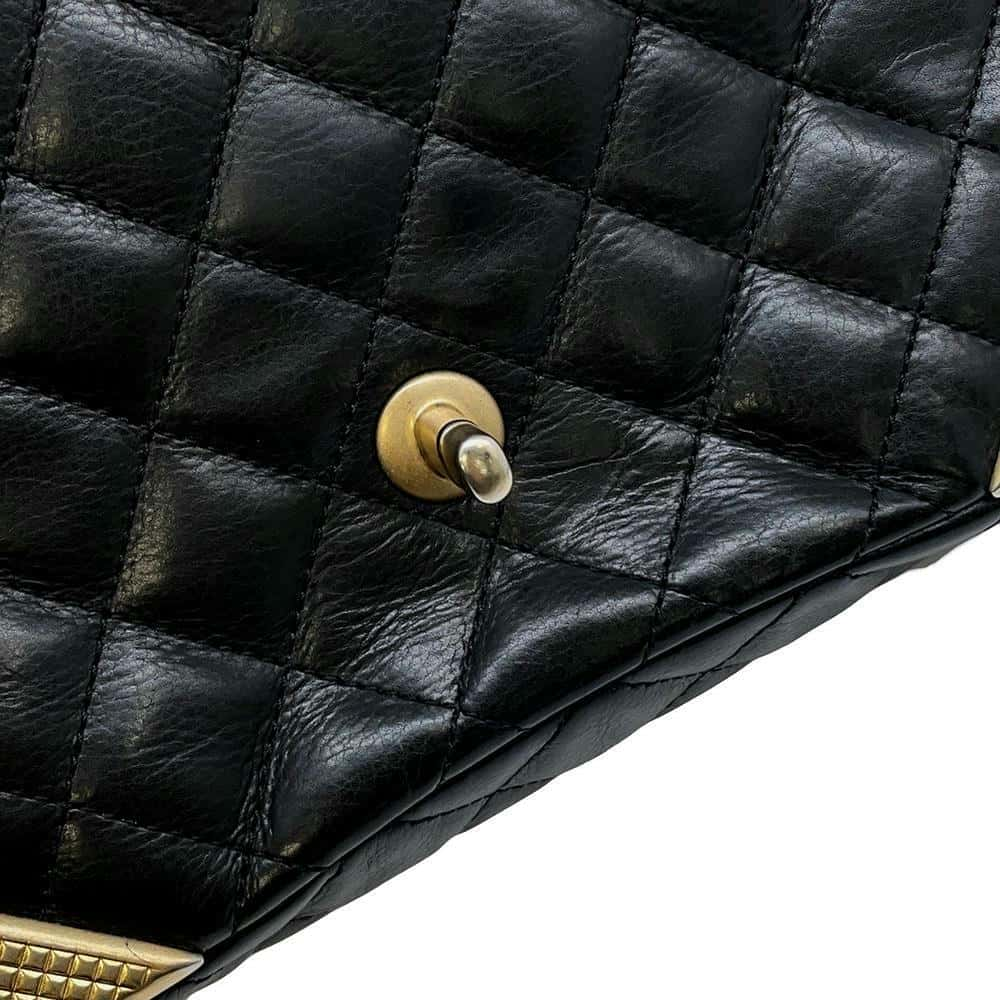 CHANEL Matelasse Single Flap ChainShoulder Bag Black A94495 Lambskin