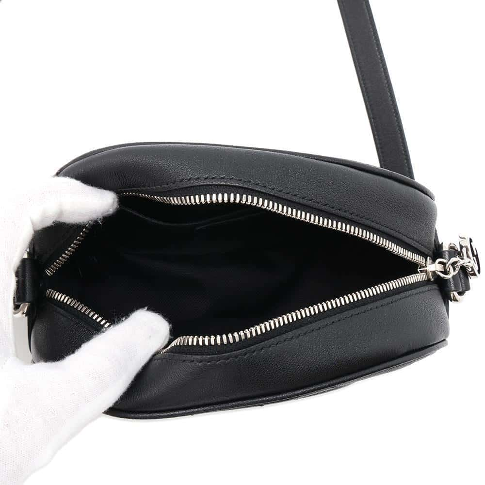 GUCCI Blondie Shoulder Bag Black 760175 Leather