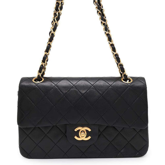 CHANEL Matelasse ChainShoulder BlackA01113 Lambskin Size 23