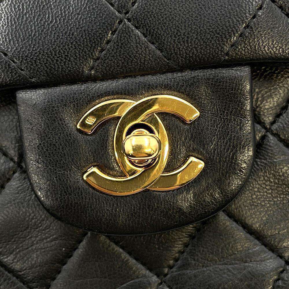 CHANEL Matelasse ChainShoulder BlackA01113 Lambskin Size 23