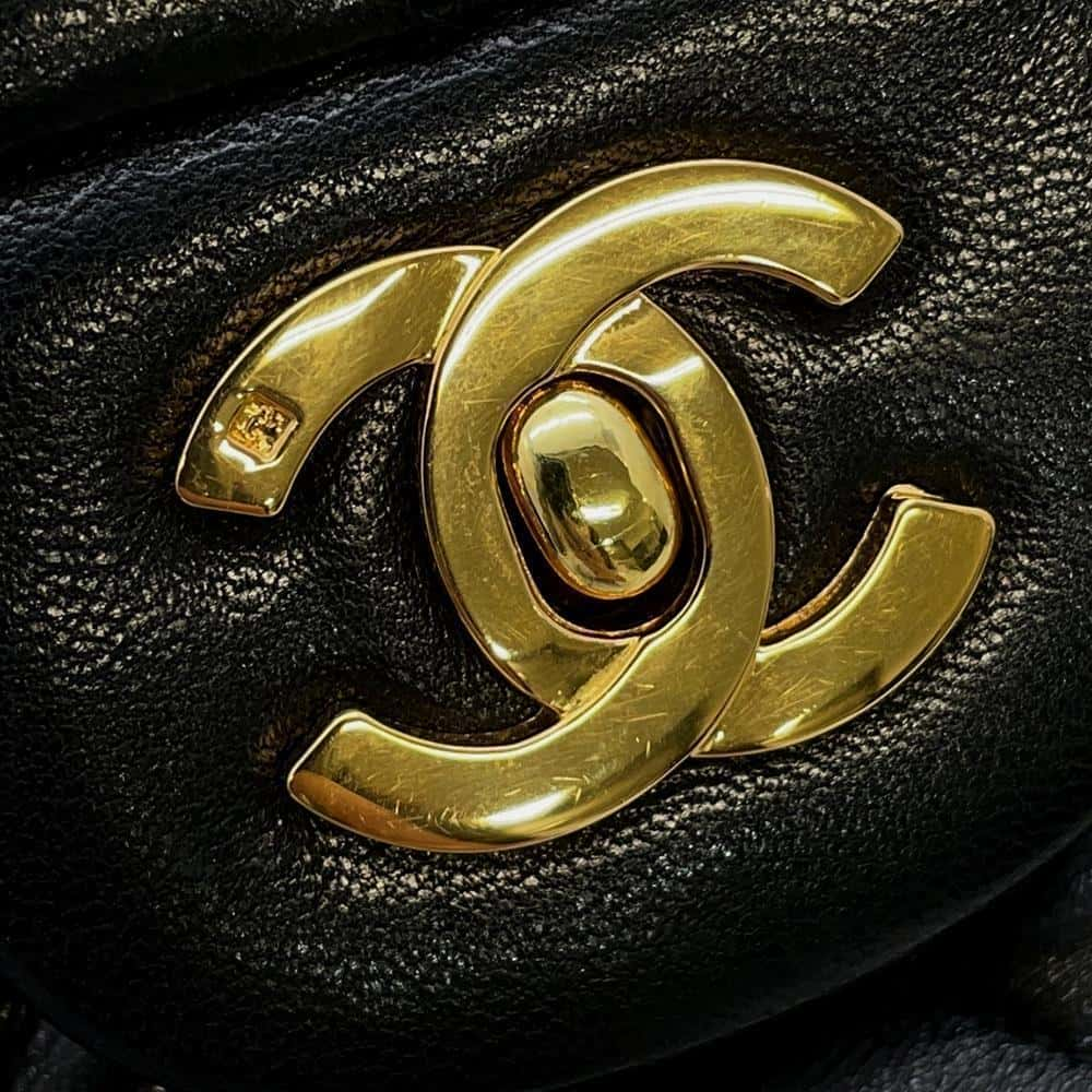 CHANEL Matelasse ChainShoulder Black A01112 Lambskin Size 25