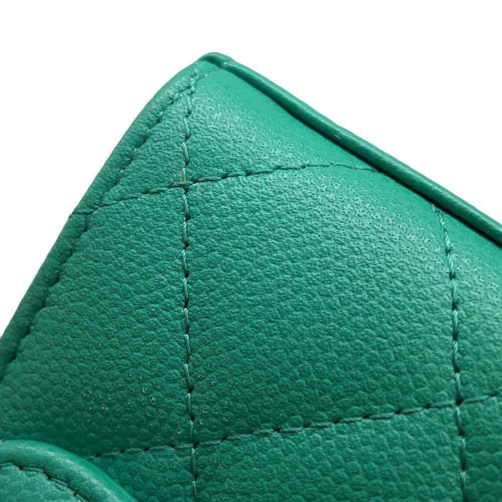 CHANEL Top handle Matelasse ChainShoulder Green AP3237 Caviar Leather