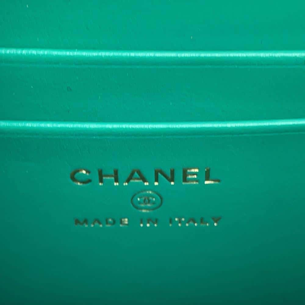 CHANEL Top handle Matelasse ChainShoulder Green AP3237 Caviar Leather