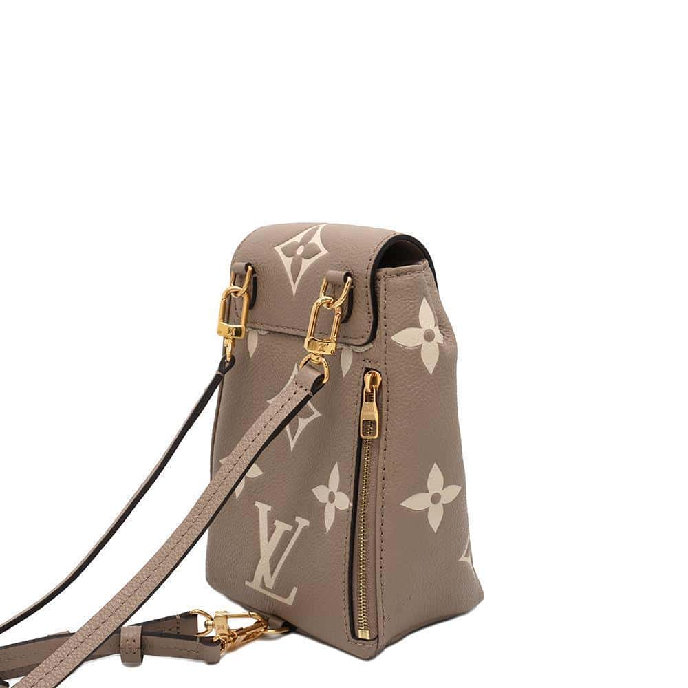 LOUIS VUITTON Tiny Backpack Beige M80738 Bicolor Monogram Empreinte Leather