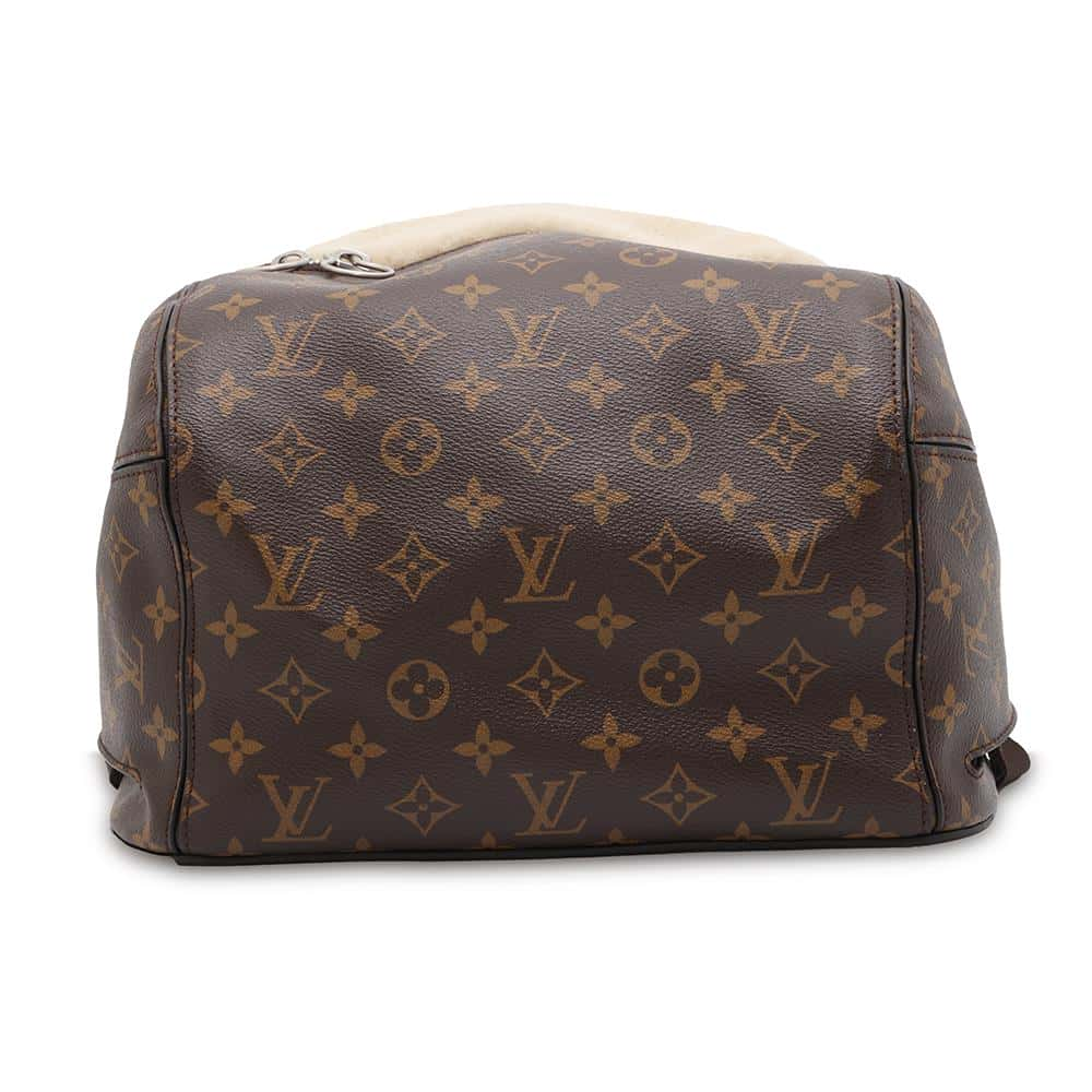 LOUIS VUITTON Marc Newson Collaboration Celebrating Backpack Brown/Ivory M40278 Monogram Mouton