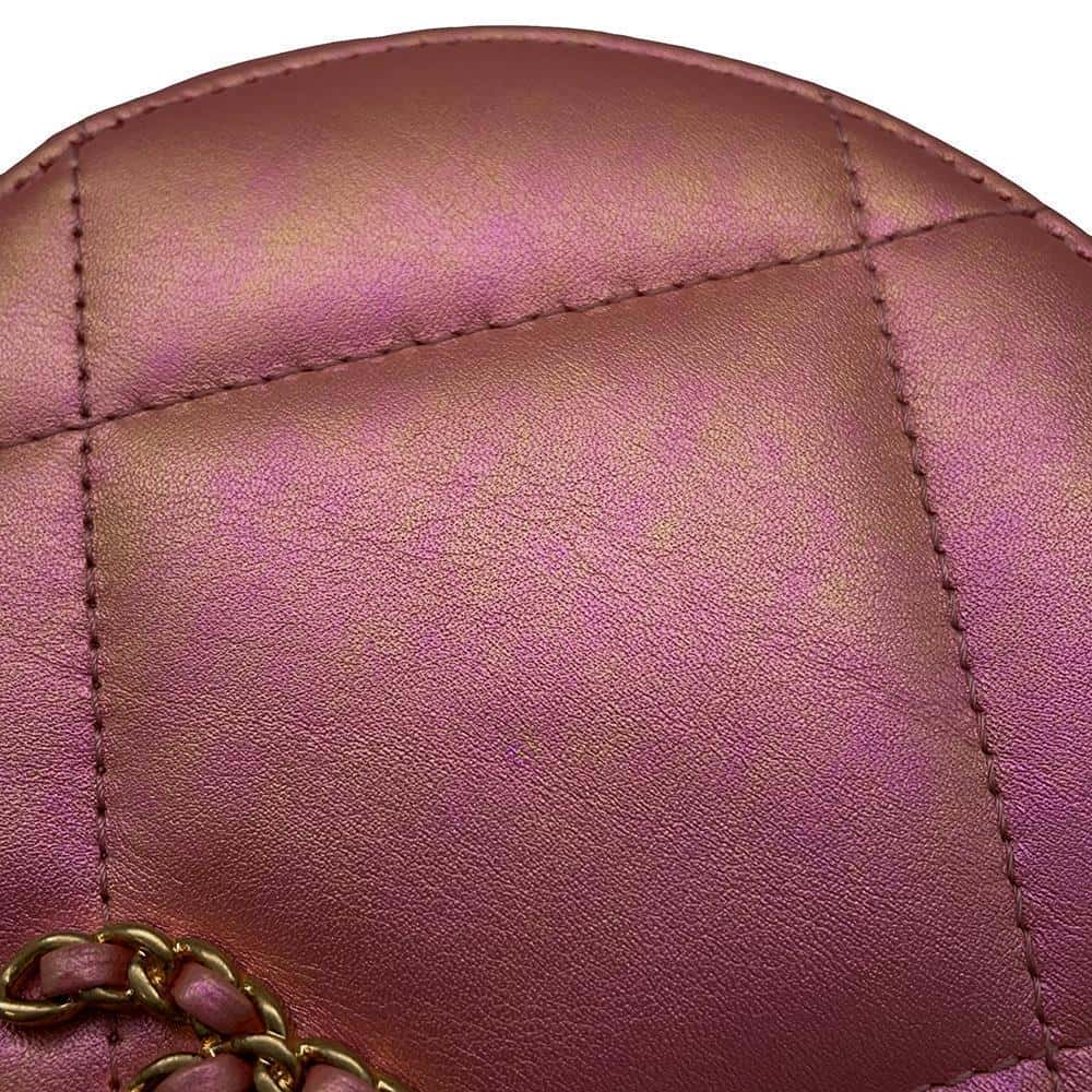 CHANEL 19 Round 2wayShoulder Pink AP0945 Lambskin