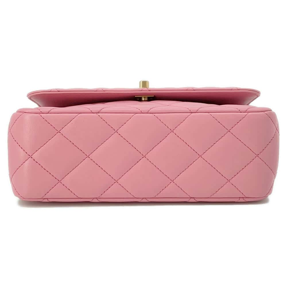 CHANEL Matelasse Lambskin 2WAY Shoulder Bag Top Handle Pink AS4233 Lambskin