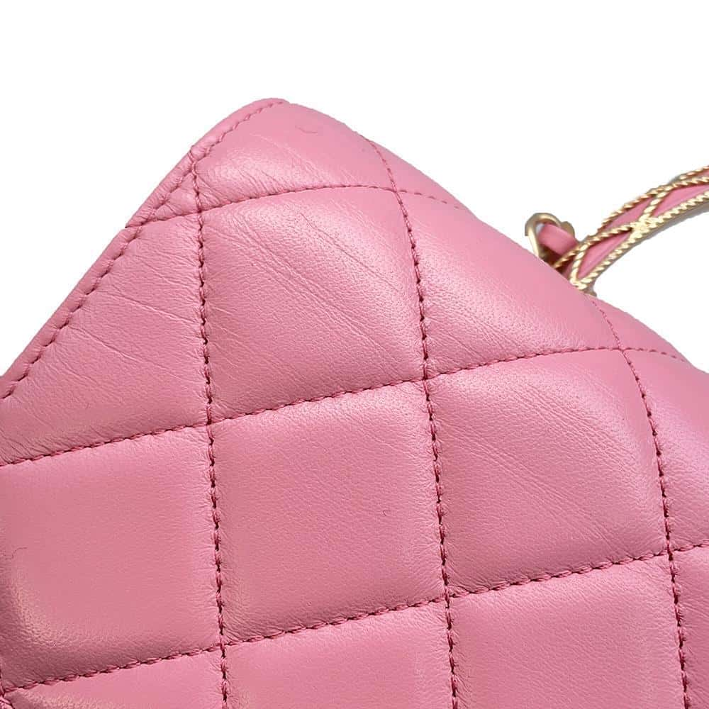 CHANEL Matelasse Lambskin 2WAY Shoulder Bag Top Handle Pink AS4233 Lambskin