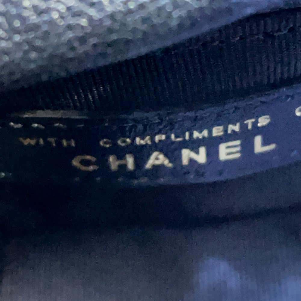 CHANEL Matelasse MiniDrawstring Bag ChainShoulder Bag Black Lambskin