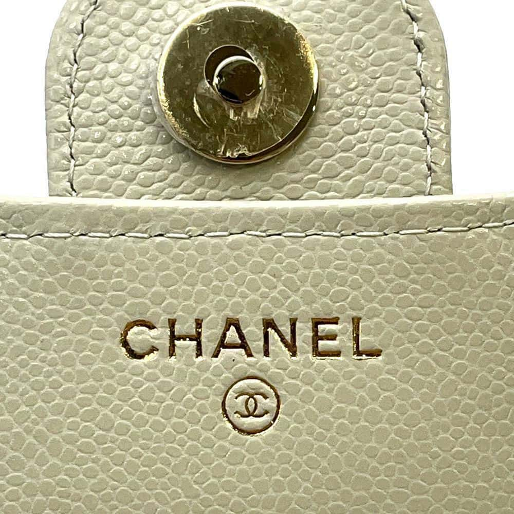 CHANEL Matelasse Flap ChainShoulder Phone Pouch Gray AP2096 Caviar Leather