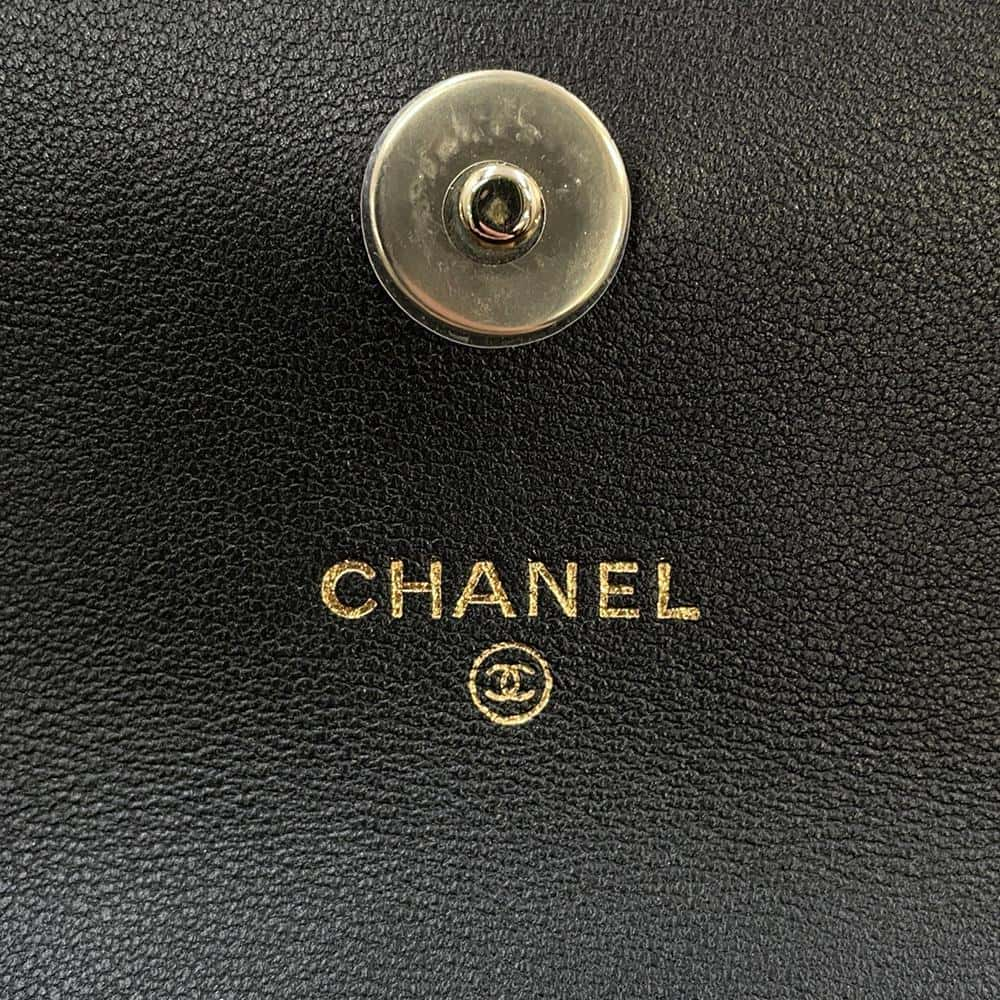 CHANEL Mini Mini Matelasse Top Handle ChainShoulder Black Lambskin