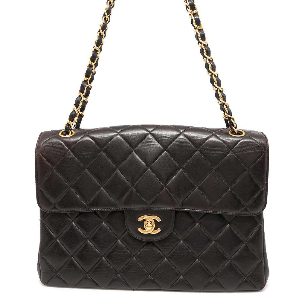 CHANEL Double Face Matelasse ChainShoulder Black Lambskin