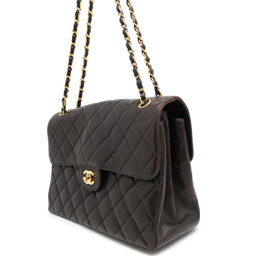 CHANEL Double Face Matelasse ChainShoulder Black Lambskin