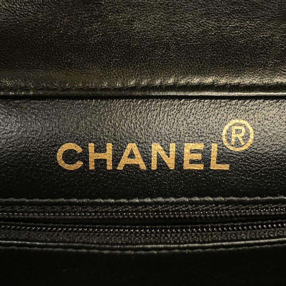 CHANEL Double Face Matelasse ChainShoulder Black Lambskin