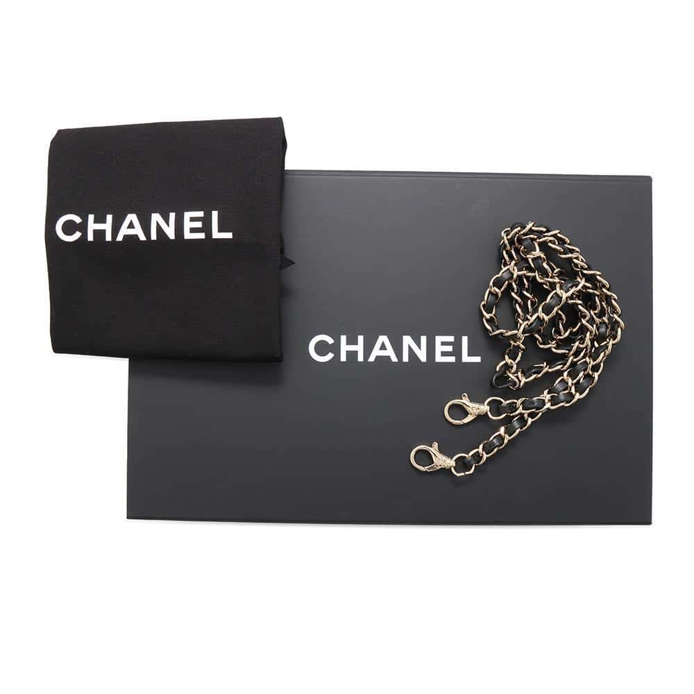 CHANEL Tweed 2WAY Shoulder Bag Black Tweed