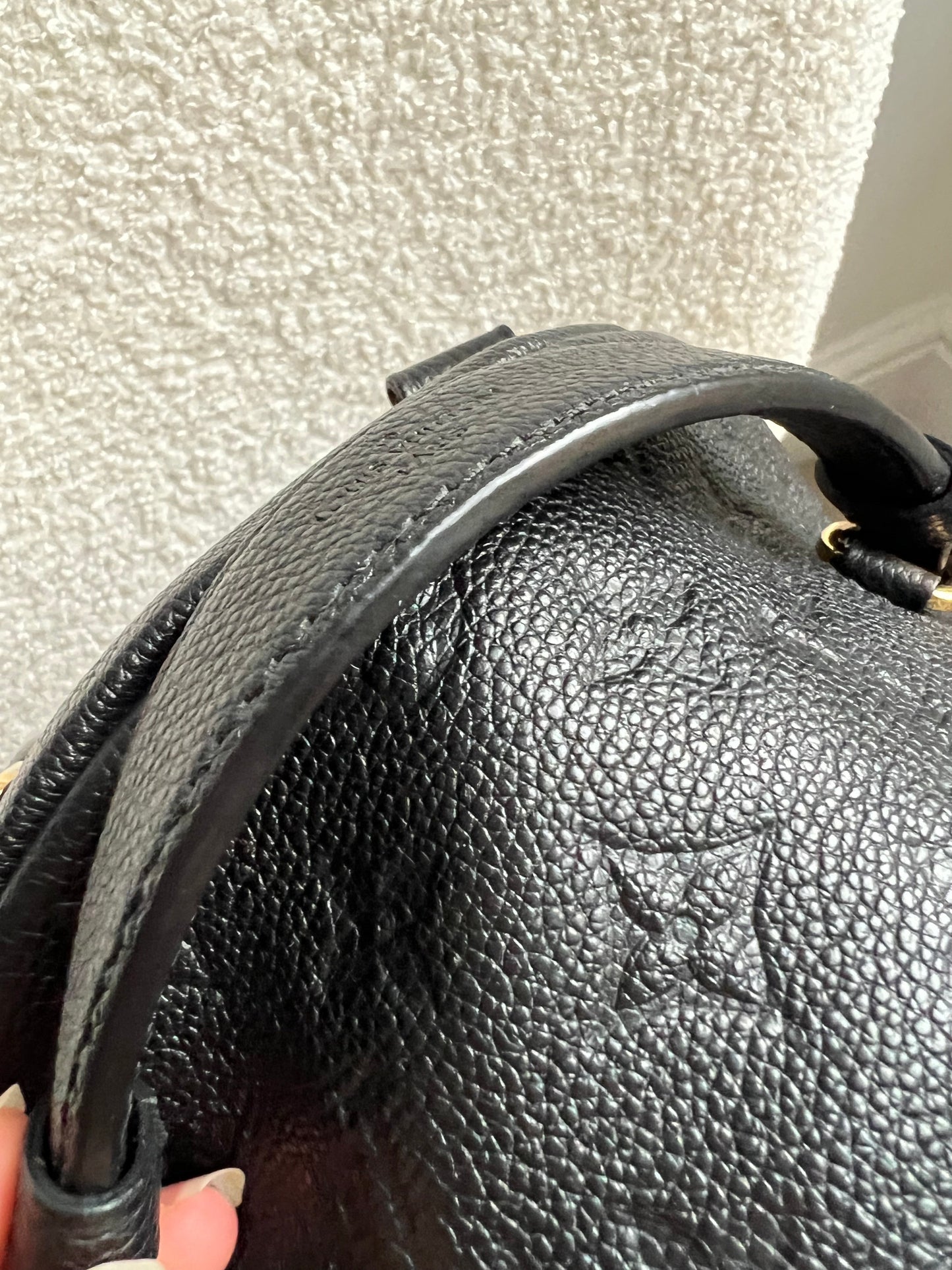 Louis Vuitton Sarbonne Backpack Black Empreinte