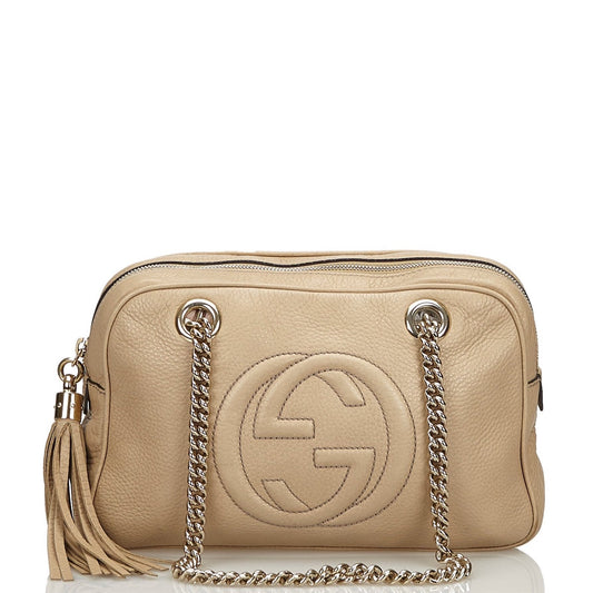 Soho Calfskin Chain Shoulder Bag