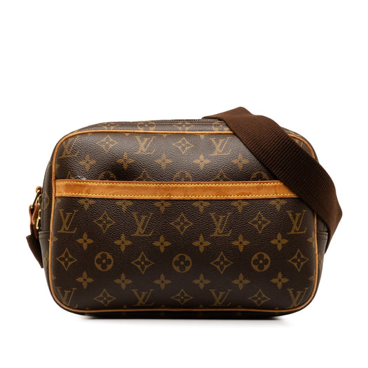 Brown Louis Vuitton Monogram Reporter PM Crossbody Bag