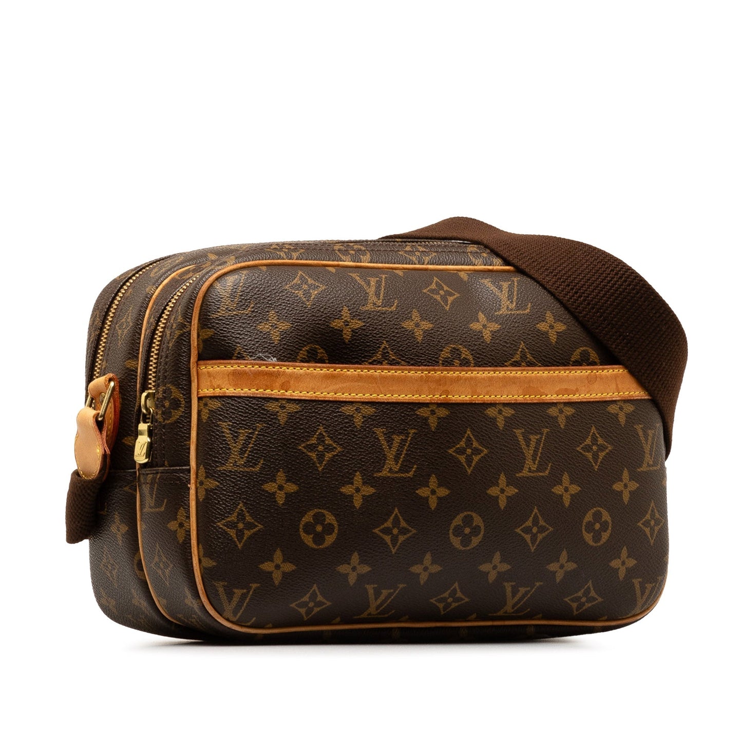 Brown Louis Vuitton Monogram Reporter PM Crossbody Bag