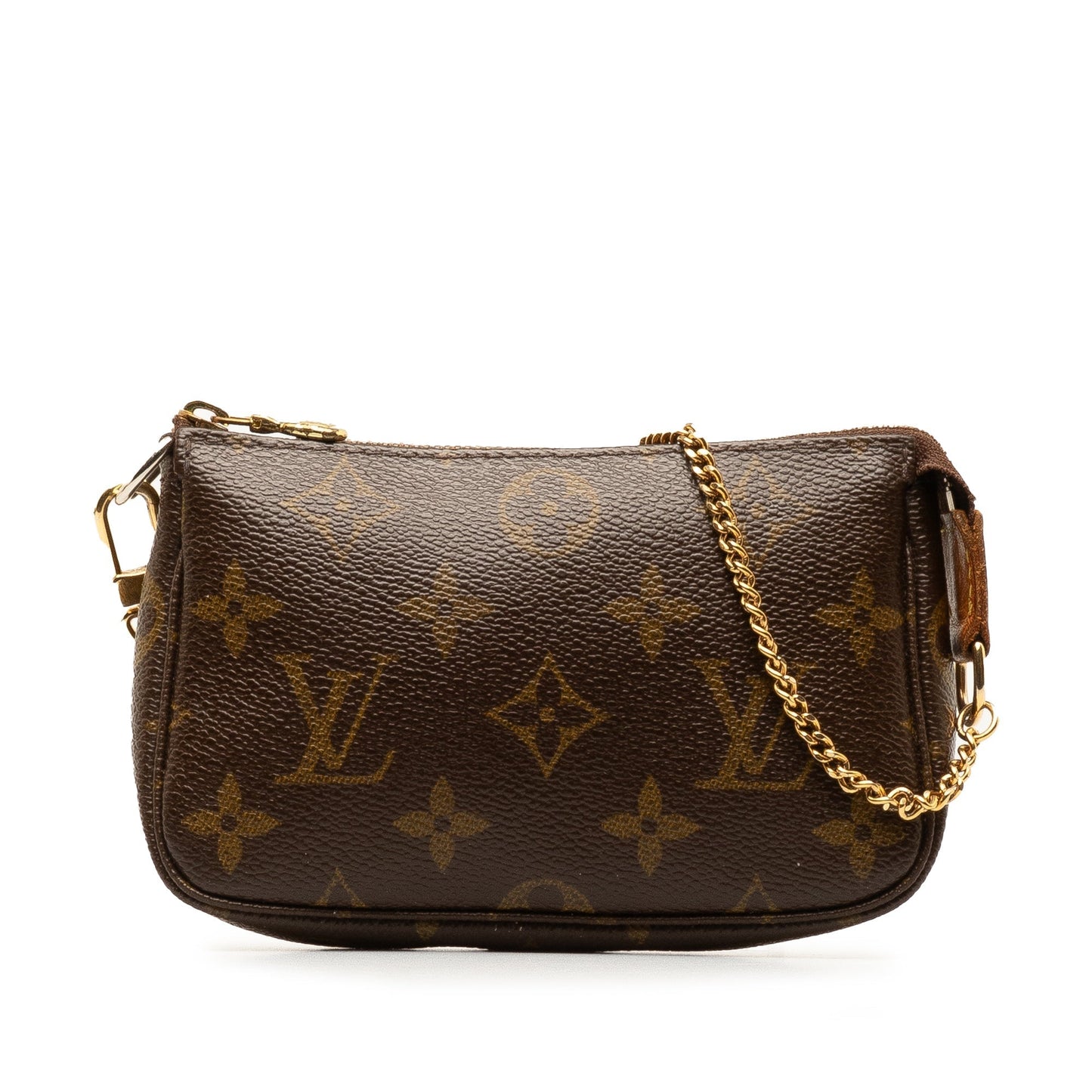 Brown Louis Vuitton Monogram Mini Pochette Accessoires Shoulder Bag