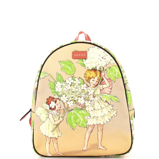 Children's Zip Backpack Printed Coated Canvas