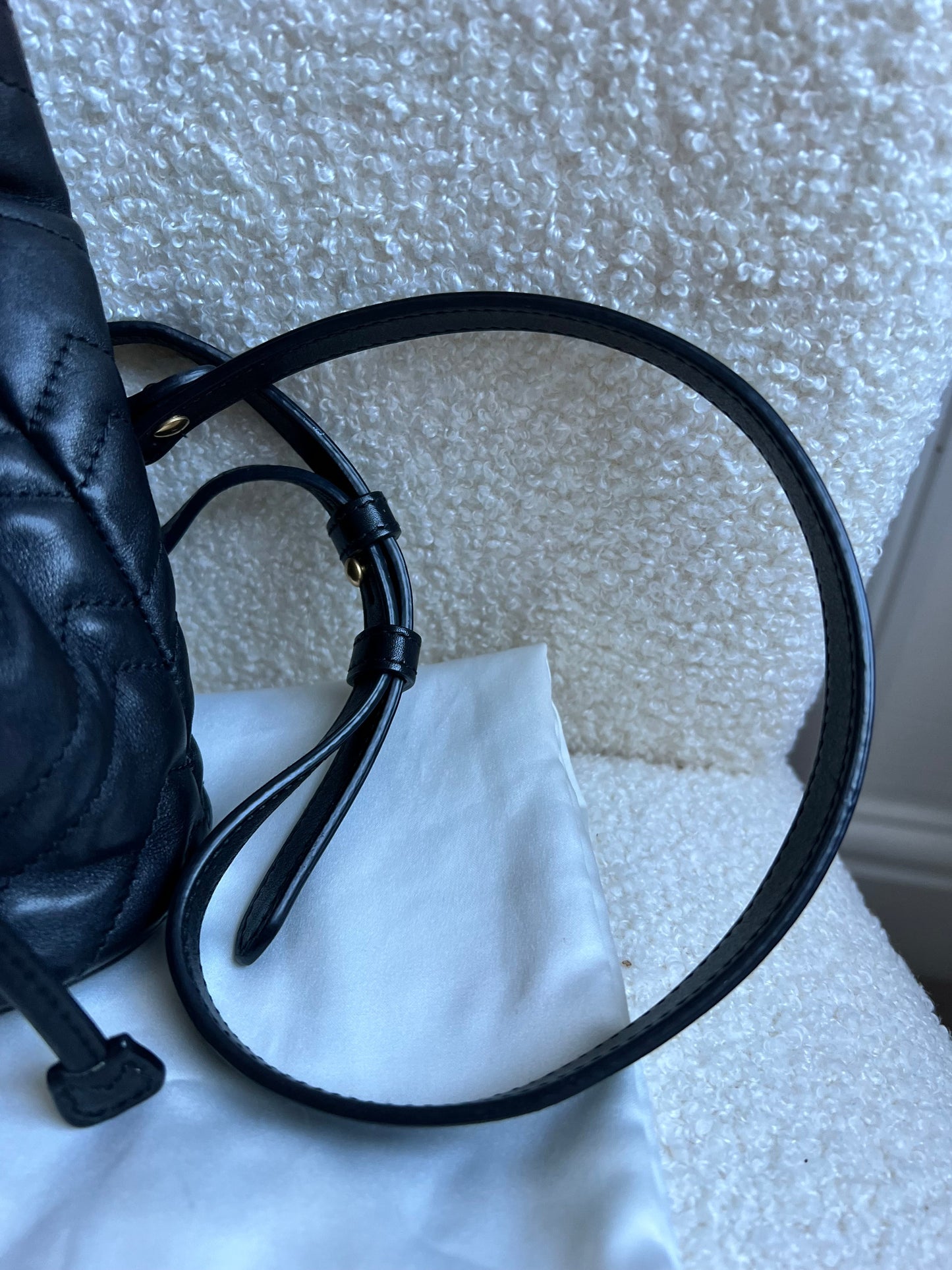 Gucci GG Black Mini Marmont Backpack