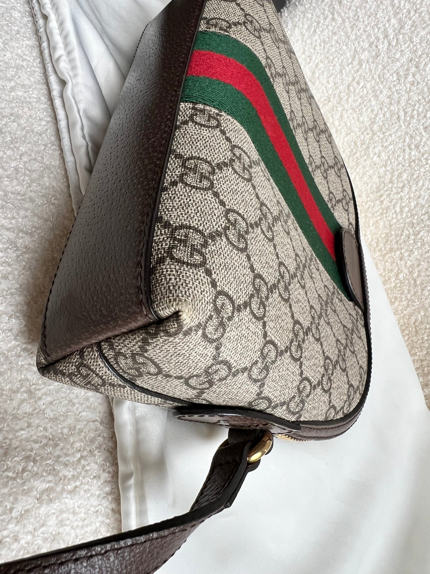 Gucci Ophidia GG Supreme Rounded Top Shoulder Bag