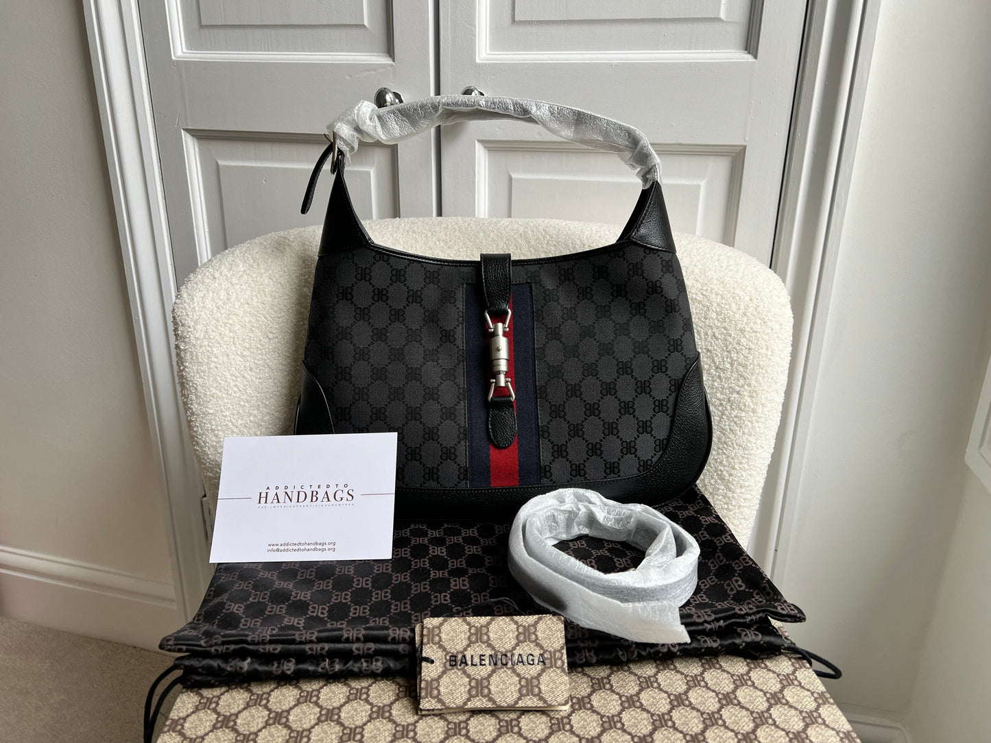 Balenciaga x Gucci Hacker Project Medium Jackie Bag