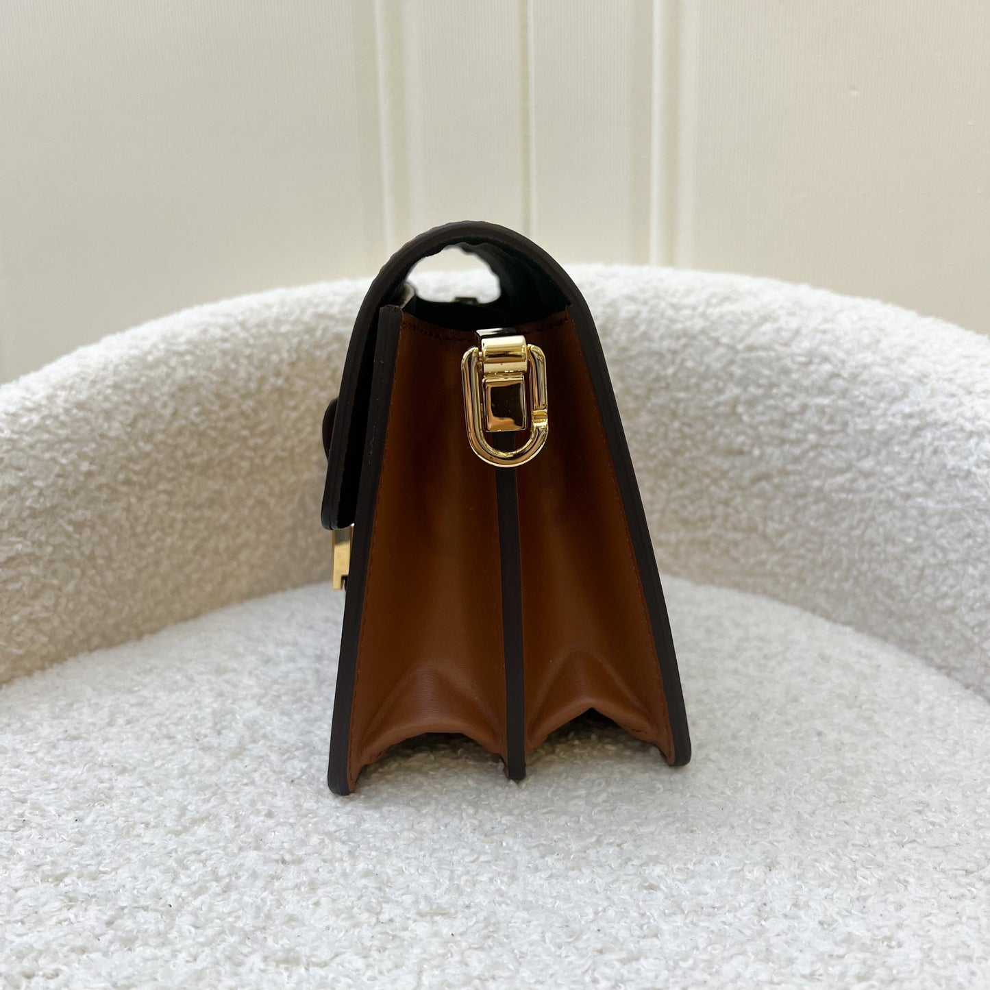 LV Mini Dauphine in Reverse Monogram, Monogram Canvas and GHW