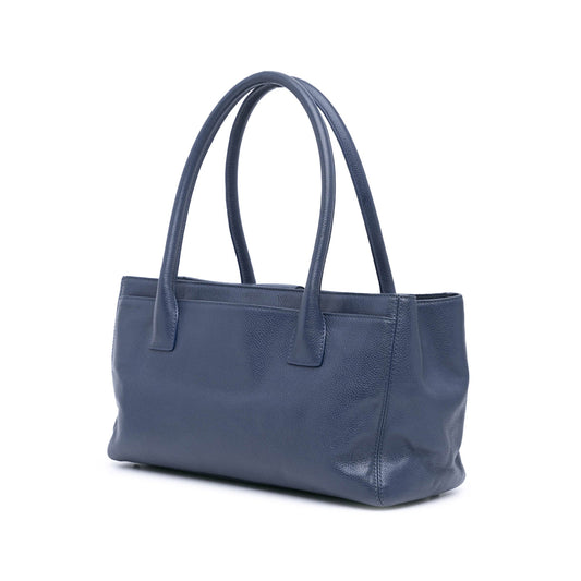 Blue Chanel Small Calfskin Executive Cerf Tote