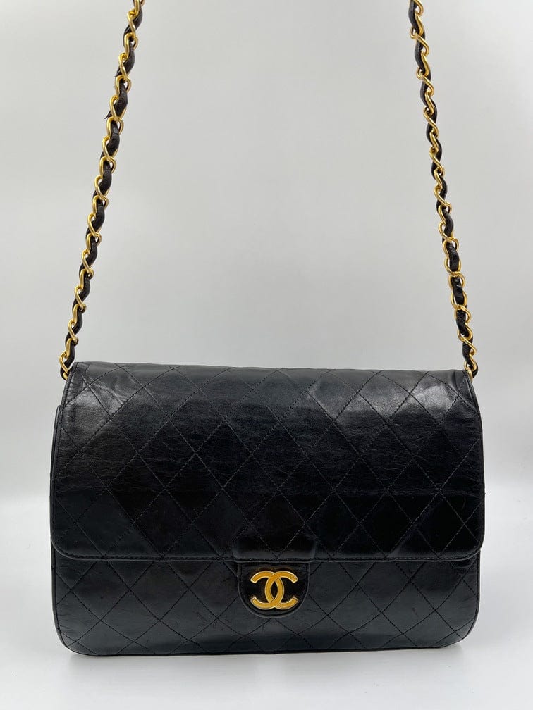 Vintage Black Chanel Flap Bag