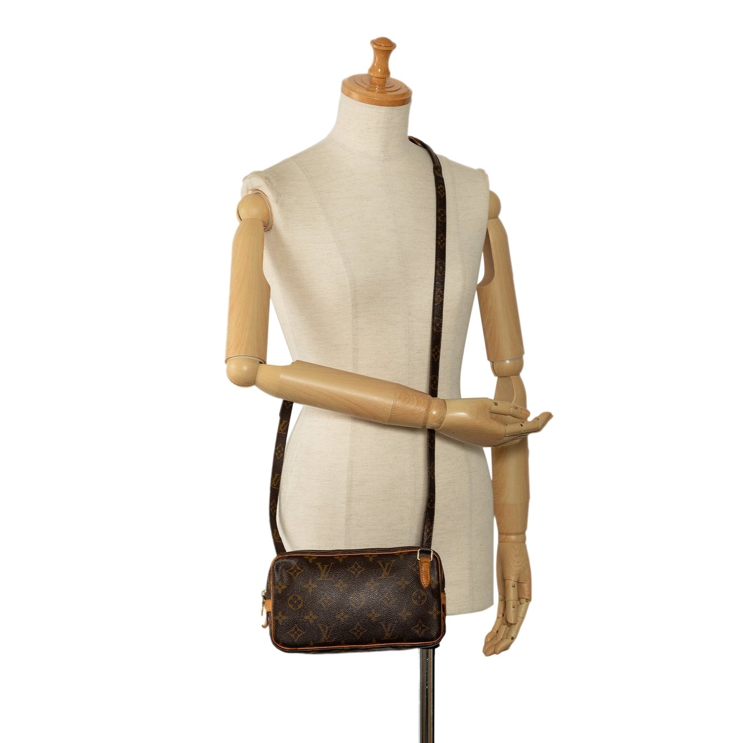 Brown Louis Vuitton Monogram Pochette Marly Bandouliere Crossbody Bag