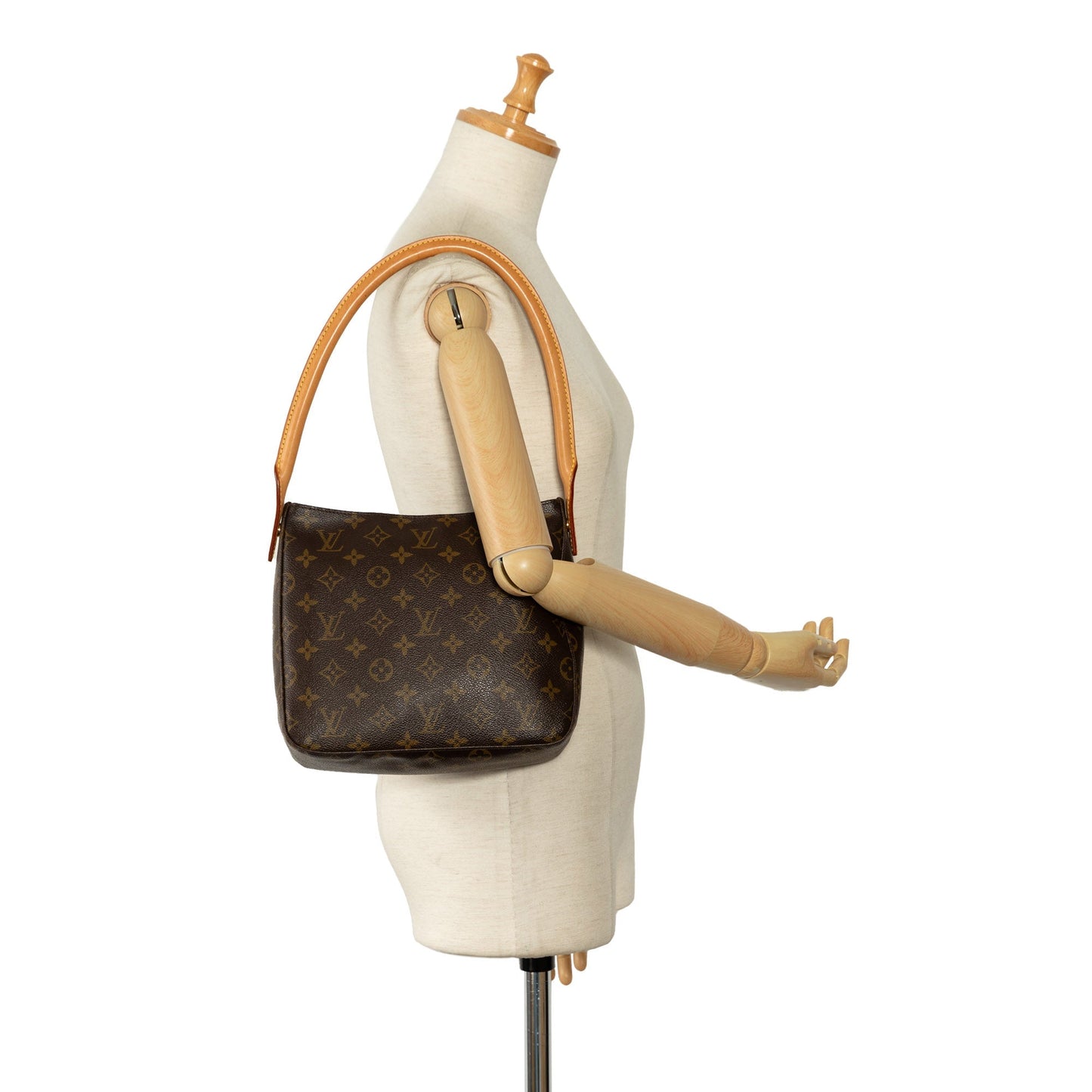 Brown Louis Vuitton Monogram Looping MM Shoulder Bag